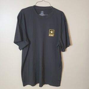 Black T-Shirt with Army Logo
